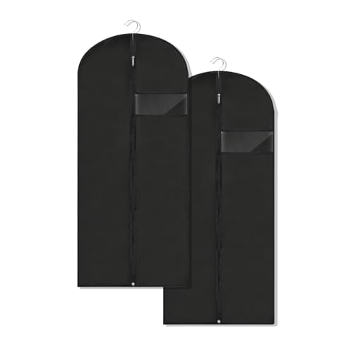 LXLOVESM Garment Bags for Hanging Clothes, 45'' Suit Bag Cover for Storage and Travel, Dress Bags...