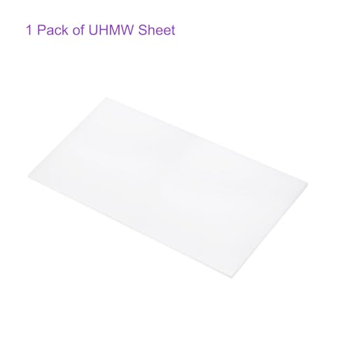 Image of DMiotech 6 x 12 x 0.15 Inch Plastic UHMW Sheets, Ultra High Molecular Weight Polyethylene, Opaque White Polyethylene Board for Automotive, Chemical, Manufacturing, DIY Home Kitchen