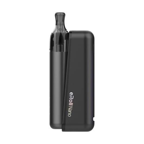 eRoll Nano Kit Cigarette électronique rechargeable (Sans e-liquide, sans nicotine ni tabac) (Black)