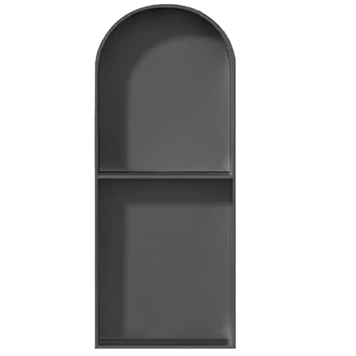 Support papier toilette noir en acier inoxydable 28x70x14 cm