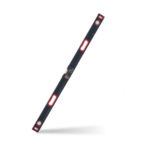 Black Canyon 48 Box Level w/Magnetic Base Vertical and Horizontal Measurement Aluminum Plastic Frame Hang Hole Vial Types Suits Construction Carpentry tasks Plumbing Installations