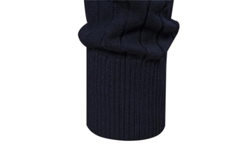 Autumn Men's Zipper Pullover Sweater Warm Stand Collar Cotton Knitted Sweater for Men4