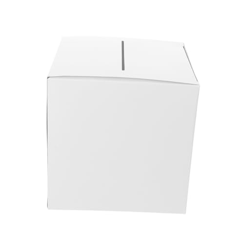 Ciieeo Elegant White Card Box for Wedding Decorative Post Box Keepsake Space Perfect for Wedding Card Money Envelopes