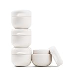 ONUCP Silicone Travel Containers | TSA-approved, BPA-free, Eco-friendly | 1oz (30ml) Portable Travel Containers | 4-pack, Sand Beige