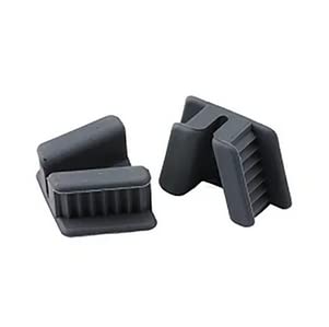 American Goods 800565YTP 2 Pcs Dental Mouth Props Silicone Edentulous Black Autoclavable Dental Bite Blocks Latex Free cover
