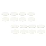 Milisten Bases de Cerámica para Coral Marino 30 Unidades 15 Tipo A y 15 Tipo B Soporte Hexagonal para Fragmentos de Coral Material Seguro para Acuarios Marinos