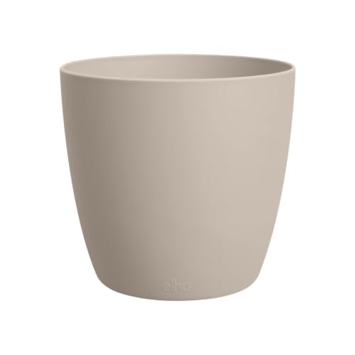 elho Brussels rund 22cm Blumentopf - Mushroom Beige – Ansicht 2