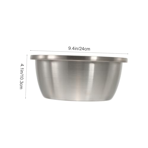 Bowl de acero inoxidable redondo para cocina miniatura 2