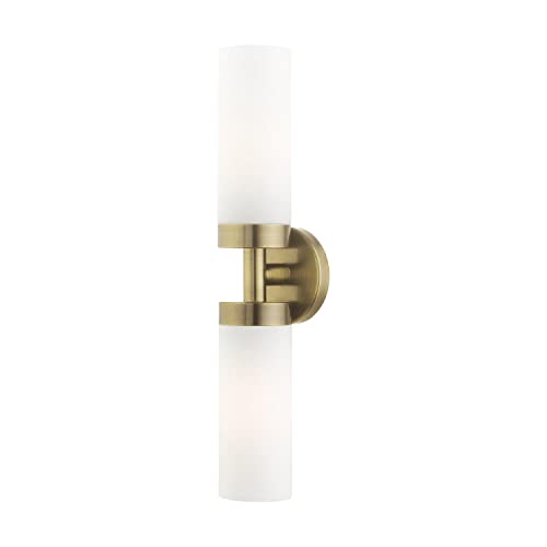 Image of Livex Lighting 15072-01 Aero Wall Sconce, Antique Brass