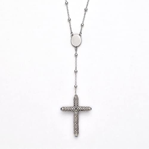 Sterling Silver .925 Solid Cruel Intention Cross Necklace Urn With Spoon2