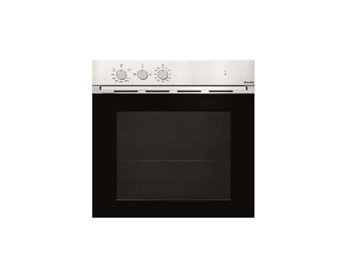 Four encastrable émail lisse Glem GFMG51IX - Four traditionnel Convection naturelle / 62 litres / Classe A / Inox / Tournebroche / Porte classique (2 vitres)...