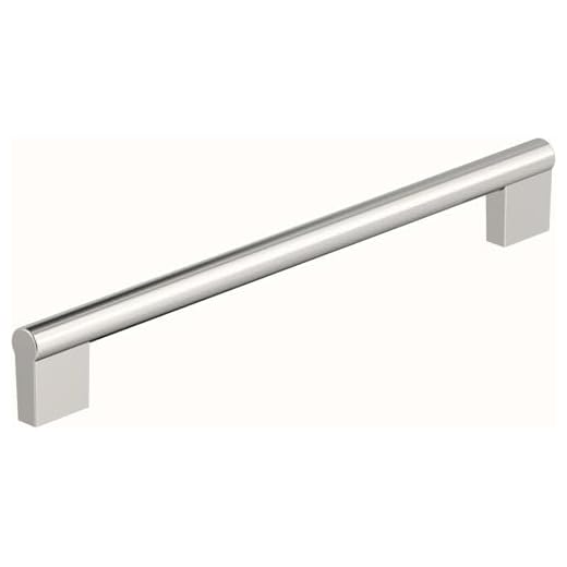Amerock BP36915PN | Versa 8-13/16 inch (224mm) Center-to-Center Polished Nickel Cabinet Pull | Kitchen Cabinet Hardware | Furniture Hardware | Drawer Handle