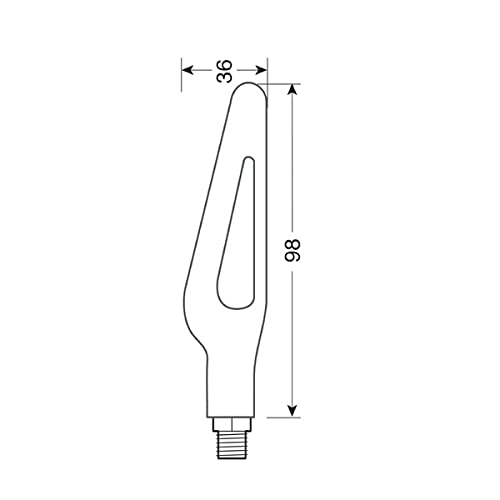 90474 INDICATORI DIREZIONE LAMPA COPPIA FRECCE CON LUCE LED HUSQVARNA OMOLOGATI 12V MOTO NERO