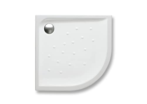 Roca,Malta,Plato de ducha de porcelana angular con fondo antideslizante,Blanco,900mm x 900mm x 65mm,A37450B000