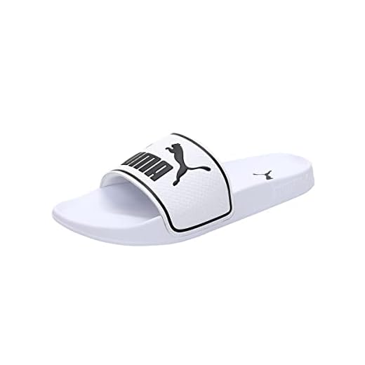 PUMA Unisex Adults' Fashion Shoes LEADCAT 2.0 Slide Sandal, PUMA WHITE-PUMA BLACK, 43