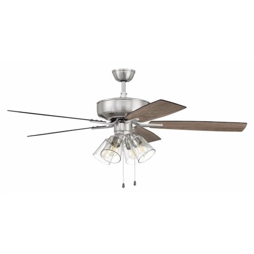 Craftmade P104BNK5-52DWGWN Pro Plus 52" Ceiling Fan with LED Lights