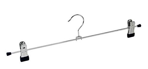 WENKO Klammernbügel Snap 40 2er Set verschiebbare Clips Silber glänzend