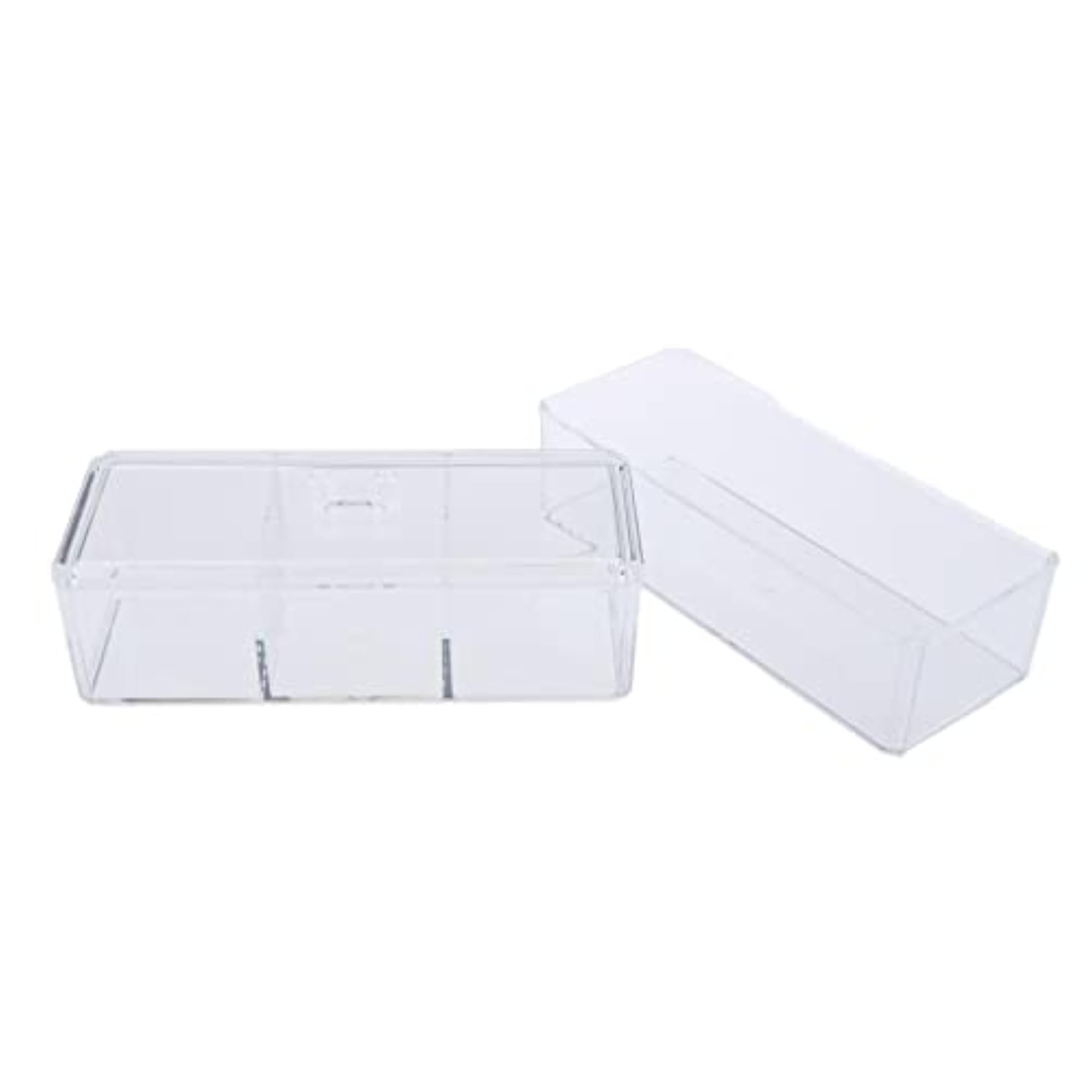 Dustproof Acrylic Makeup Cotton Pad Swab Storage Case