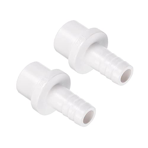 M METERXITY 2 Pack PVC Pipe Fitting, Water Tube Connector, 12mm Barb Straight Pipe Joint