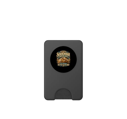 National Sourdough Bread Day Rough Day Baker Pun PopSockets PopWallet pour MagSafe – vue 2