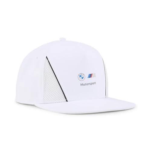 Offre un comfort extra Puma BMW MMS Flat Brim cap, Cappellini a Tesa Piatta Unisex - Adulto, Puma White,