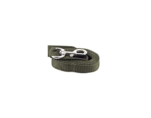 JANUEL - Dog Lead with Polyester Strap - Length 150 cm x Width 25 mm - Green