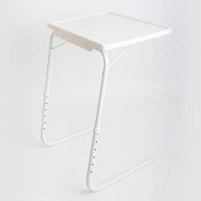 DLOETT - Escritorio plegable multifuncional para computadora mesa de plástico junto a la cama escritorio de computadora portátil mesa auxiliar de