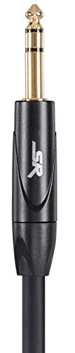 Monoprice Xlr Male To 1/4Inch Trs Male Cable - 25 Feet | 16Awg, Gold Plated - Stage Right Series Black #TOP5