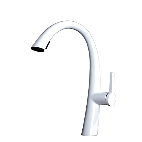 Robinet de cuisine avec douchette extractible en laiton et raccords standard