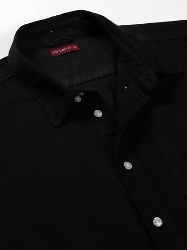 Image of Thomas Scott Men's | Solid | Full Sleeve | Slim Fit | 100% Cotton | Spread Collar | Casual Shirt