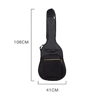 EIFINE Housse de Guitare 40/41 Pouces Double Sangle Coton imperméable rembourré Noir 40quot;41″ Sac d’instruments de Musique - Les Beatles, Paul McCartney, John Lennon, RIngo Starr, George Harrison EIFINE Housse de Guitare 40/41 Pouces Double Sangle Coton imperméable rembourré Noir 40quot;41" Sac d'instruments de Musique – Image 5