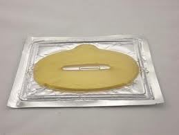 Lippenmasker van collageen met goudpoeder, 24 k, 5 stuks, anti-aging, verwijdert rimpels, tegen droge lippen, voor huidverzorging