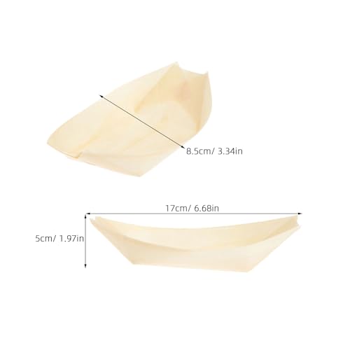 Platos desechables para sushi madera 6 pulgadas x100 miniatura 2