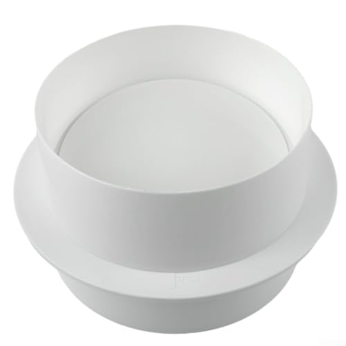 Clapet anti-retour en PVC blanc pour hotte de cuisine, salle de bain, cuisine, tuyau rond (120 mm)