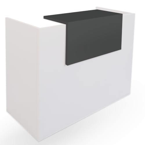 OFILIKE. Mostrador Basic. Ideal para Oficina. y Recepción Fácil Montaje. (Gris Grafito) (80cm Ancho)
