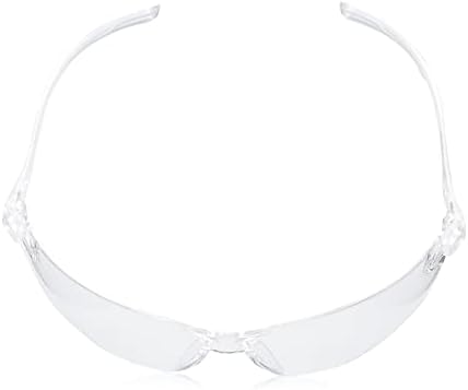 AmazonCommercial Safety Glasses (Clear), Anti-scratch, 3-pack