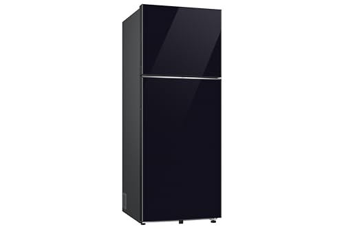 Image of Samsung 467 L, 2 Star, Convertible 5-in-1, Digital Inverter, Frost Free Double Door, Bespoke AI WiFi Refrigerator (RT80H51C2BHL, Glass Finish, Clean Black, 2026 Model)