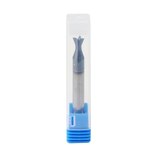 Image of 1 /4 inch Carbide Square Nose End Mills, 4 Flute Solid End Mill Bits, Dovetail Cutter, AlTiN Coated Milling Cutters for DIYers and Professionals, 74 Degree