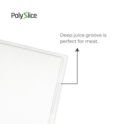 Tabla de Cortar Premium Polyslice HDPE Rectangular Blanca miniatura 3