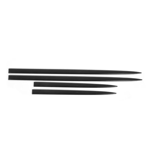 Faldones laterales coche protector puerta moldura exterior universal negra brillante 4 piezas