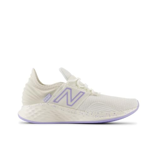Image of New Balance Kid's Fresh Foam Roav V1 Lace-up Running Shoe, Sea Salt /Turtledove /Daybreak, 6.5 Wide Big Kid