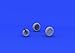 Eduard EDB648214 1:48-A-4E/F Wheels (Edu/Has) Brassin kit, Various