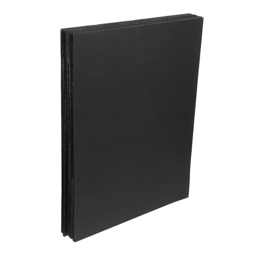 Plaque plastique ondulé noir rigide 40x30 support panneau affichage travaux manuels