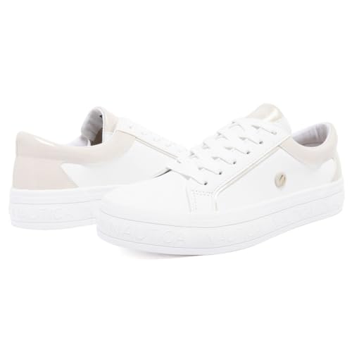 Image of Nautica Women Fashion Sneaker Lace-Up Tennis Casual Shoes for Ladies