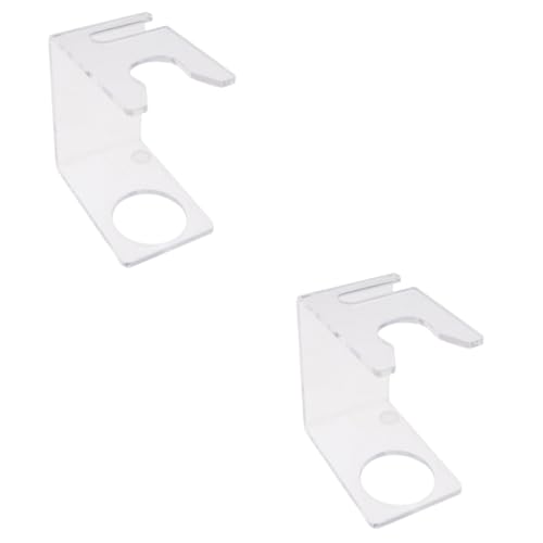 NULYLU 2pcs Acrylic Shower Razor Bracket Combs for Men Razor and Brush Holder Durable for Use