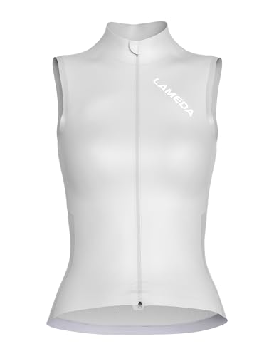 LAMEDA Sleeveless Cycling Jersey Womens Lightweight Cycling Vest Windproof Breathable Biking Vest for Running Hiking Travel