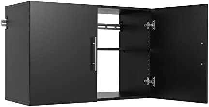HangUps Upper Storage Cabinet, 36", Black