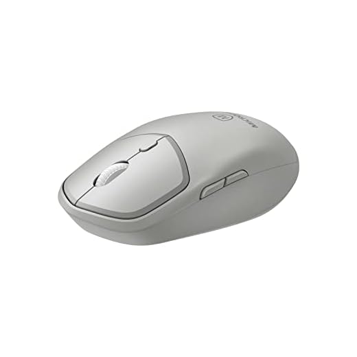 MICROPACK Wireless Mouse, 2.4GHz with USB Receiver,16-Month Battery Life, Ergonomic Compact Mouse with Adjustable DPI 800/1200/1600, Portable Silent Mouse for Laptop,/PC/Mac (MP-726W-GY)