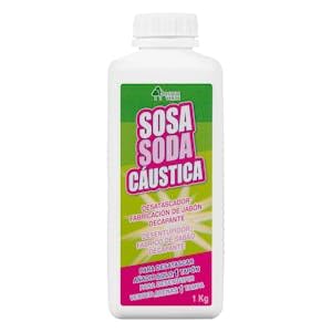 Sosa cáustica Bosque Verde Botella 1 kg Pack 2
