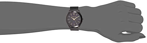 Michael Kors Men's Slim Runway Analog-Quartz Watch With Stainless-Steel Strap, Black, 22 (Model: Mk8607) #TOP4